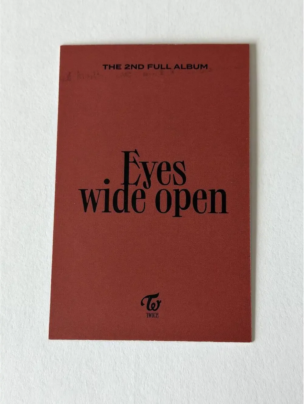 Twice EYES WIDE OPEN Withdrama Preorder Photocard